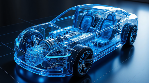 Automotive electronic components and systems, dashboard displays and control units, automotive industry focus, professional setting